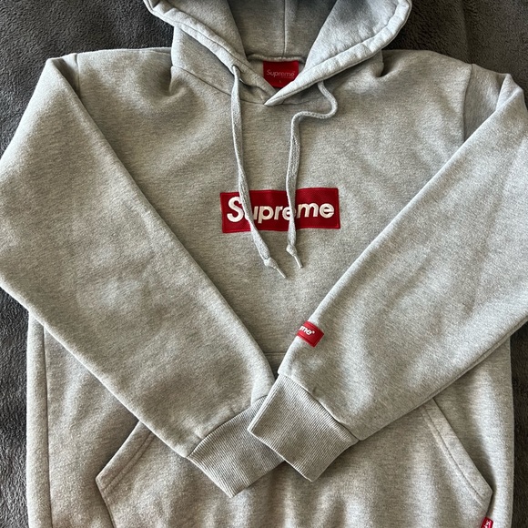 Supreme gray hoodie